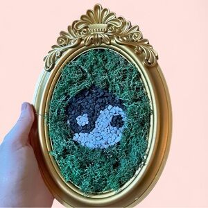 Gold and Green Framed Wall Art